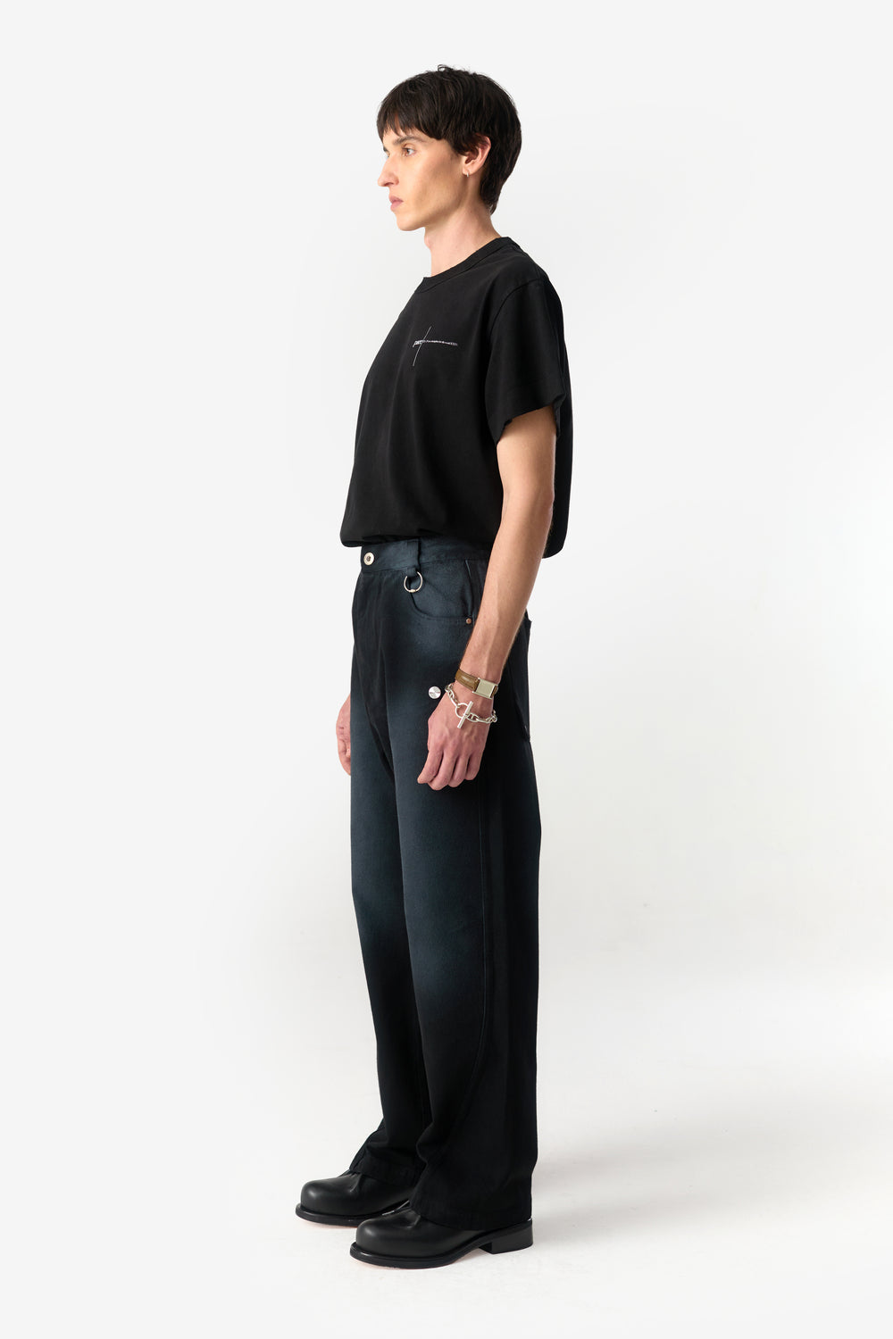 U-X STRAIGHT JEANS BLACK