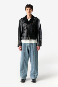 PRÉ VENDA - EX-IN PERFECTO LEATHER JACKET BLACK