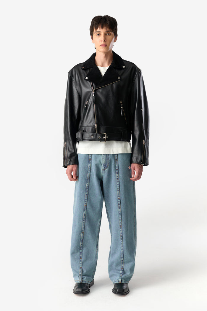 PRÉ VENDA - EX-IN PERFECTO LEATHER JACKET BLACK