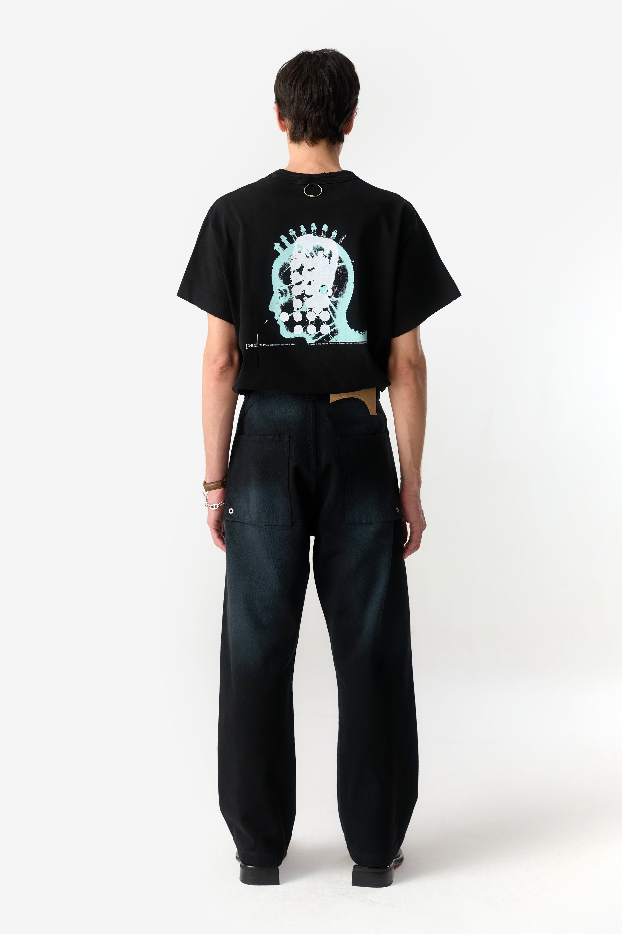 U-X STRAIGHT JEANS BLACK