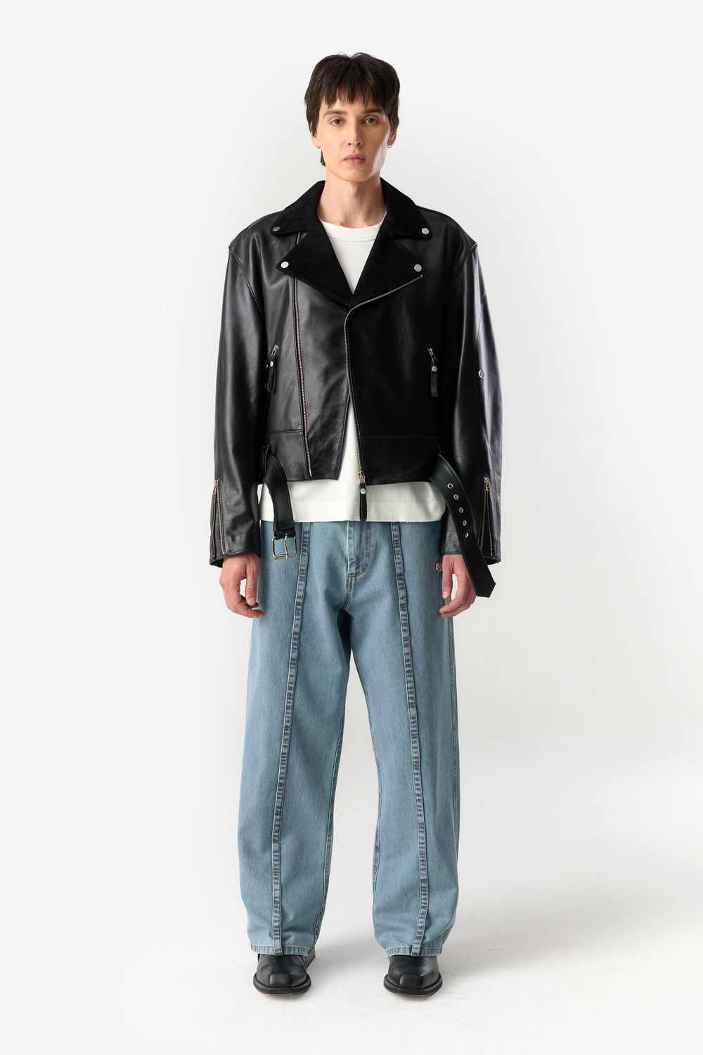 PRÉ VENDA - EX-IN PERFECTO LEATHER JACKET BLACK