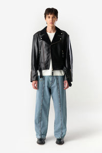 PRÉ VENDA - EX-IN PERFECTO LEATHER JACKET BLACK