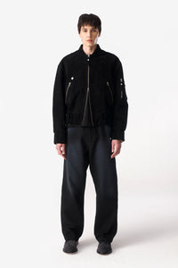 PRÉ VENDA - GOAT SKIN BOMBER BLACK