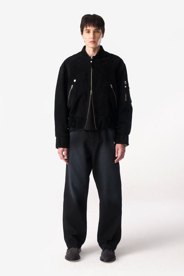 PRÉ VENDA - GOAT SKIN BOMBER BLACK