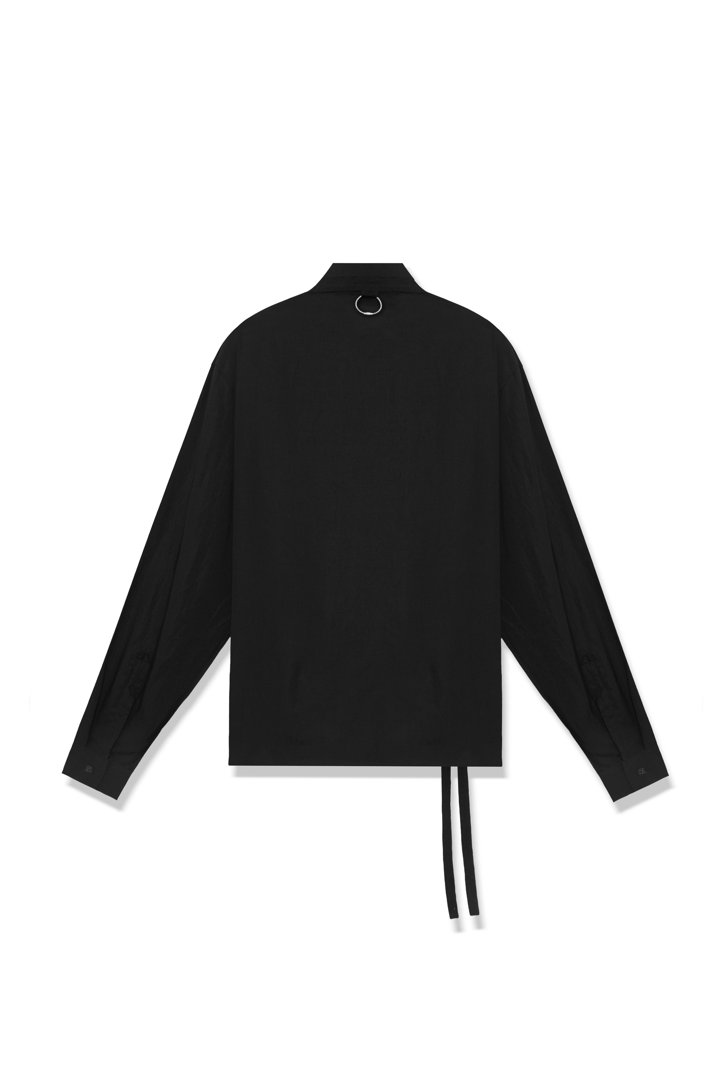 PACE LYOCELL KIMONO SHIRT MATTE BLACK