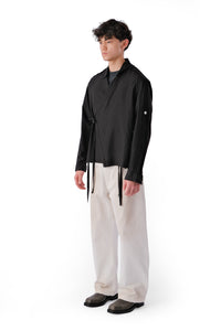 PACE LYOCELL KIMONO SHIRT MATTE BLACK