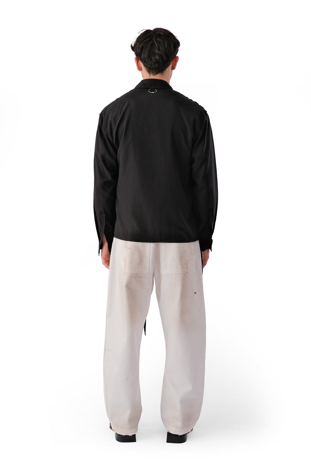 PACE LYOCELL KIMONO SHIRT MATTE BLACK