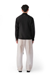PACE LYOCELL KIMONO SHIRT MATTE BLACK