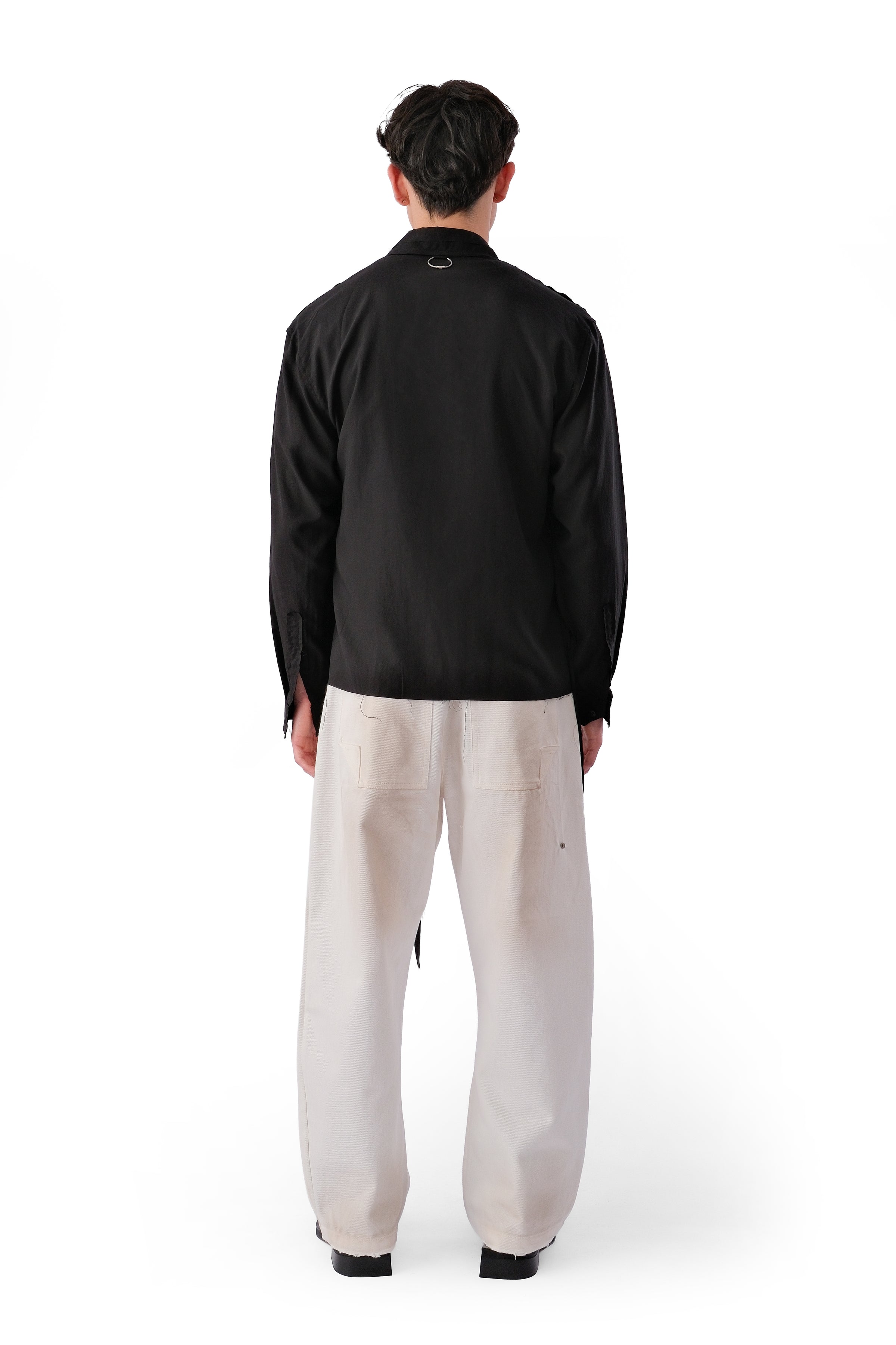 PACE LYOCELL KIMONO SHIRT MATTE BLACK