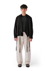 PACE LYOCELL KIMONO SHIRT MATTE BLACK