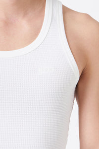 TANK TOP WAFFLE KNIT OFF WHITE