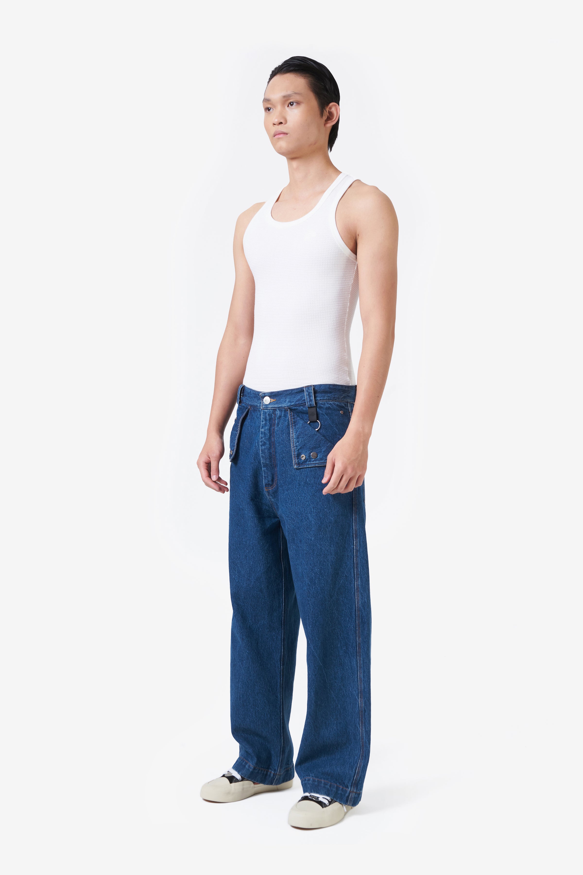 TANK TOP WAFFLE KNIT OFF WHITE