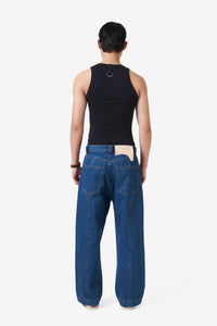 TANK TOP WAFFLE KNIT BLACK