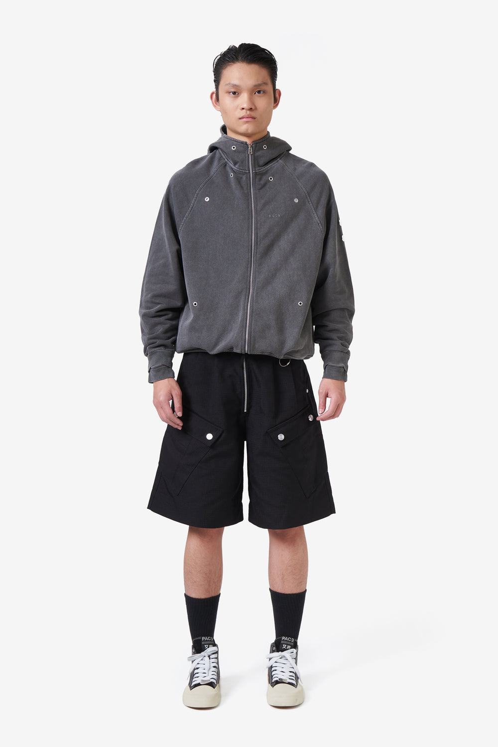 YACHT-RUBBER LEATHER HIGH BLACK