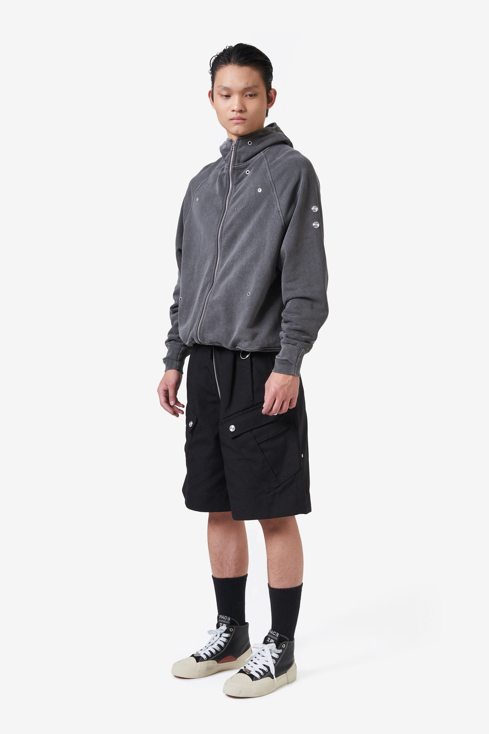 YACHT-RUBBER LEATHER HIGH BLACK