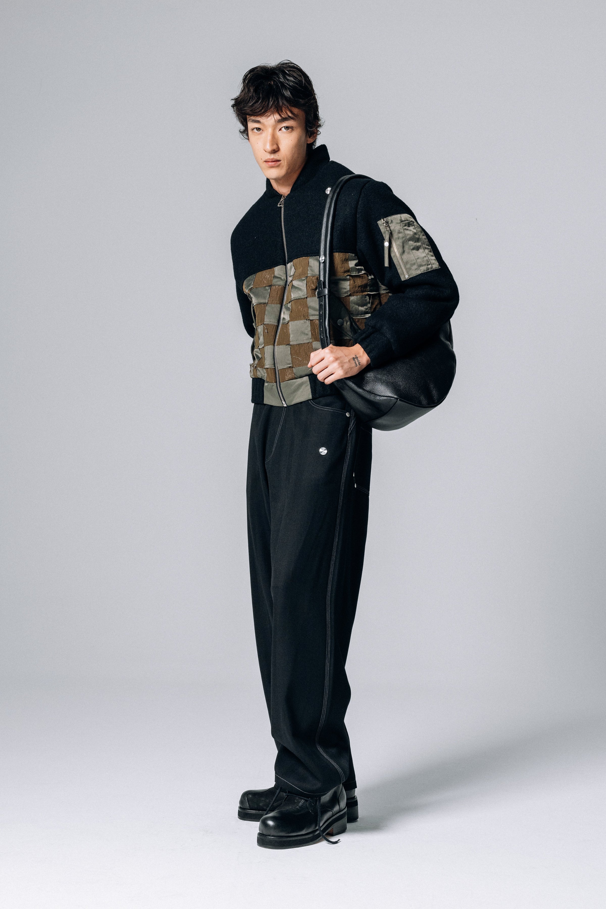 MOSAIC BOMBER JACKET GREEN