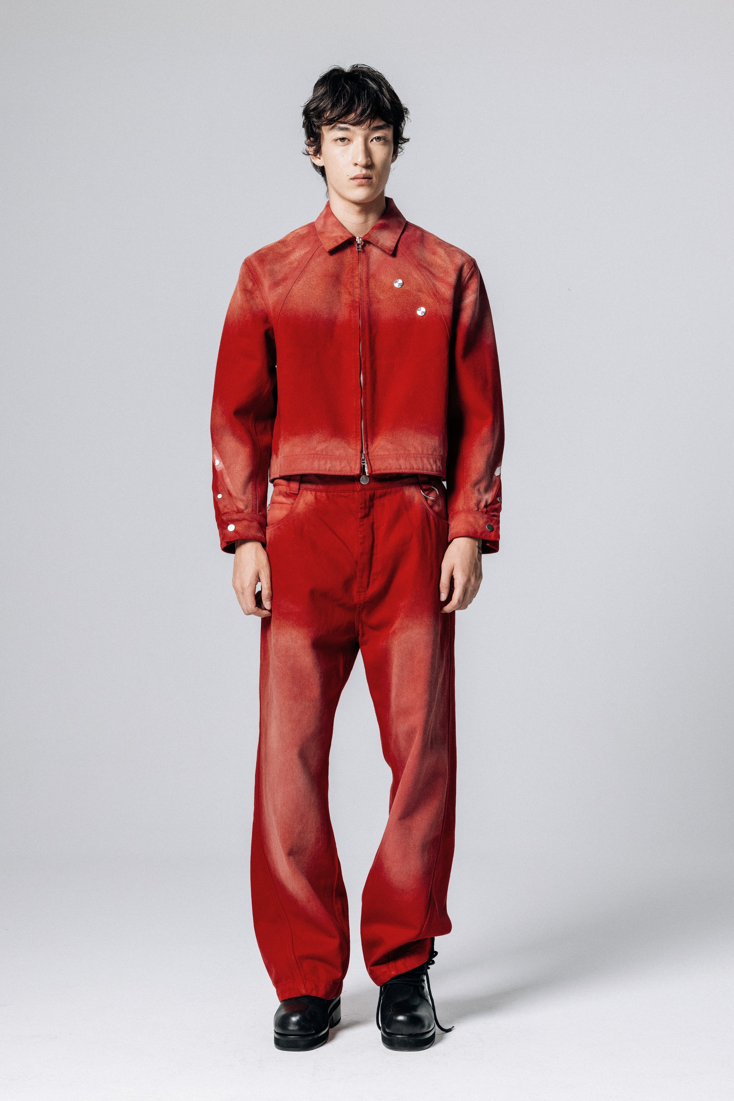 U-X STRAIGHT JEANS RED