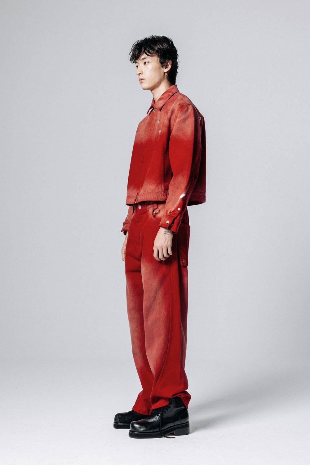 U-X STRAIGHT JEANS RED