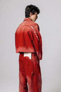 U-X STRAIGHT JEANS RED