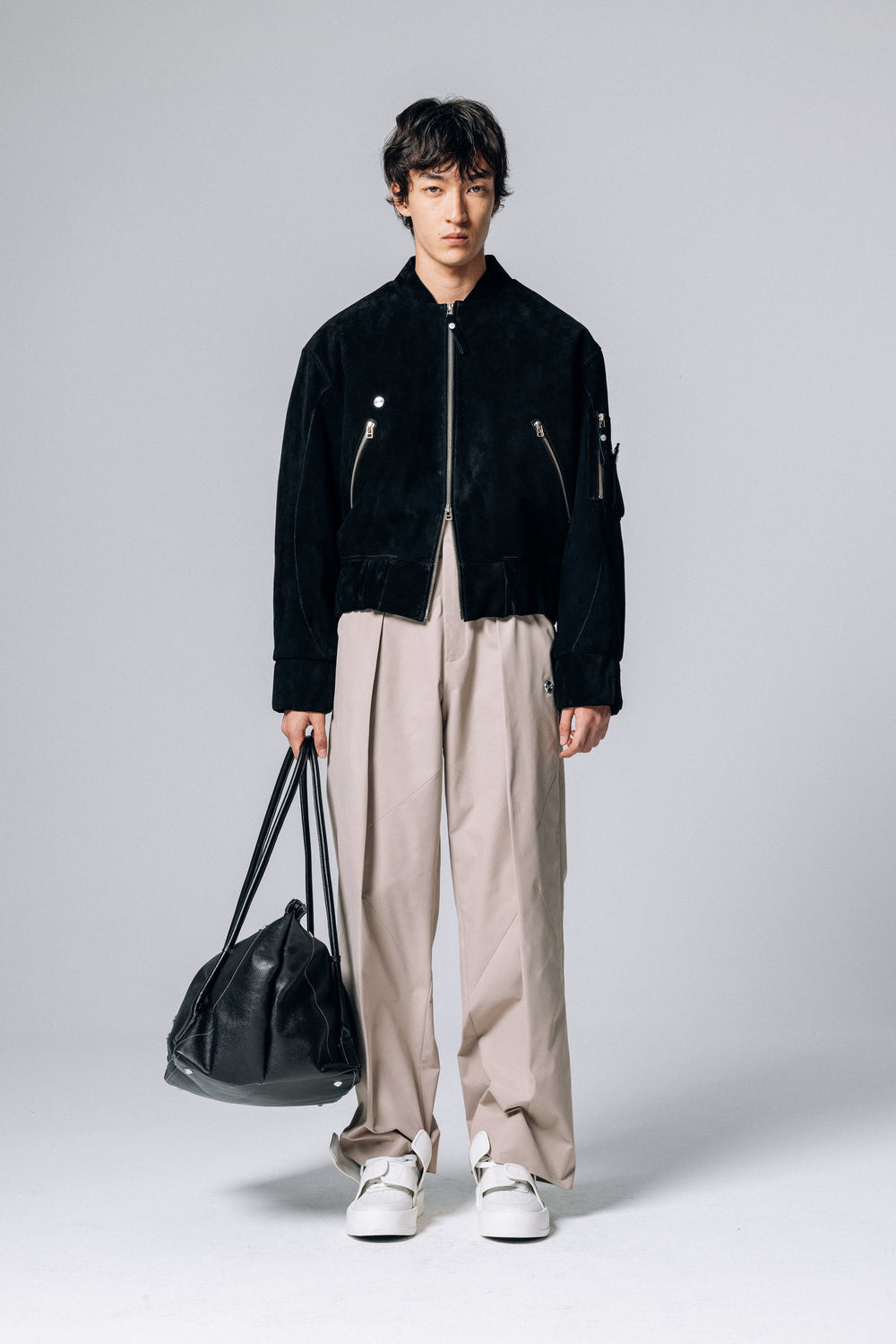 PRÉ VENDA - GOAT SKIN BOMBER BLACK