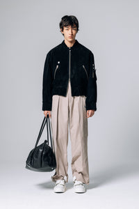 PRÉ VENDA - GOAT SKIN BOMBER BLACK