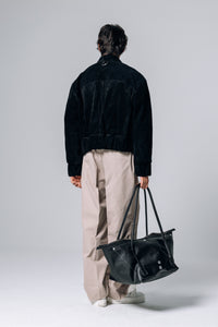 PRÉ VENDA - GOAT SKIN BOMBER BLACK