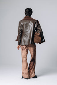 PRÉ VENDA - KIMONO LEATHER SUIT BROWN