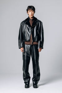 PRÉ VENDA - EX-IN PERFECTO LEATHER JACKET BLACK