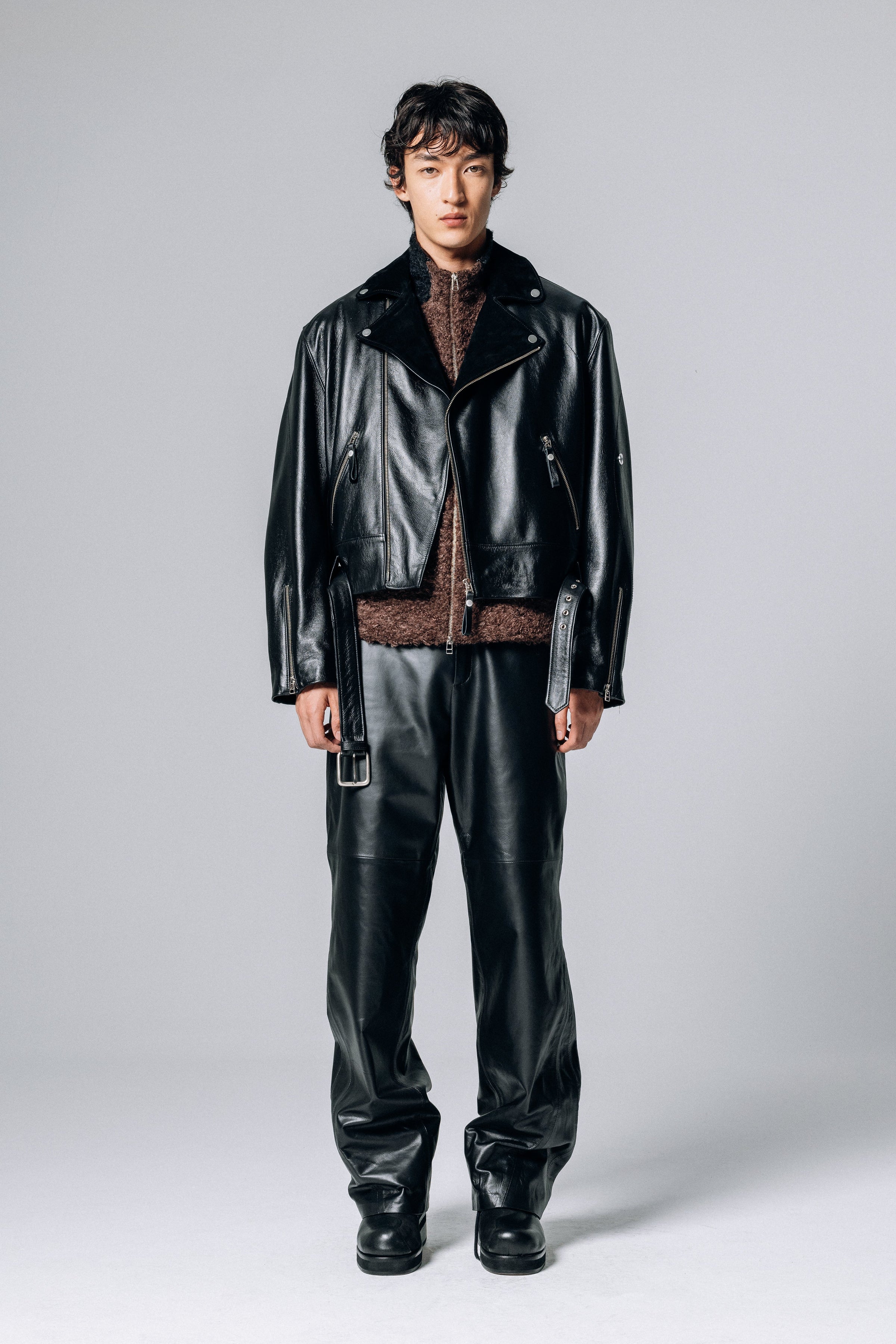 PRÉ VENDA - EX-IN PERFECTO LEATHER JACKET BLACK