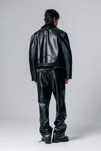 PRÉ VENDA - EX-IN PERFECTO LEATHER JACKET BLACK