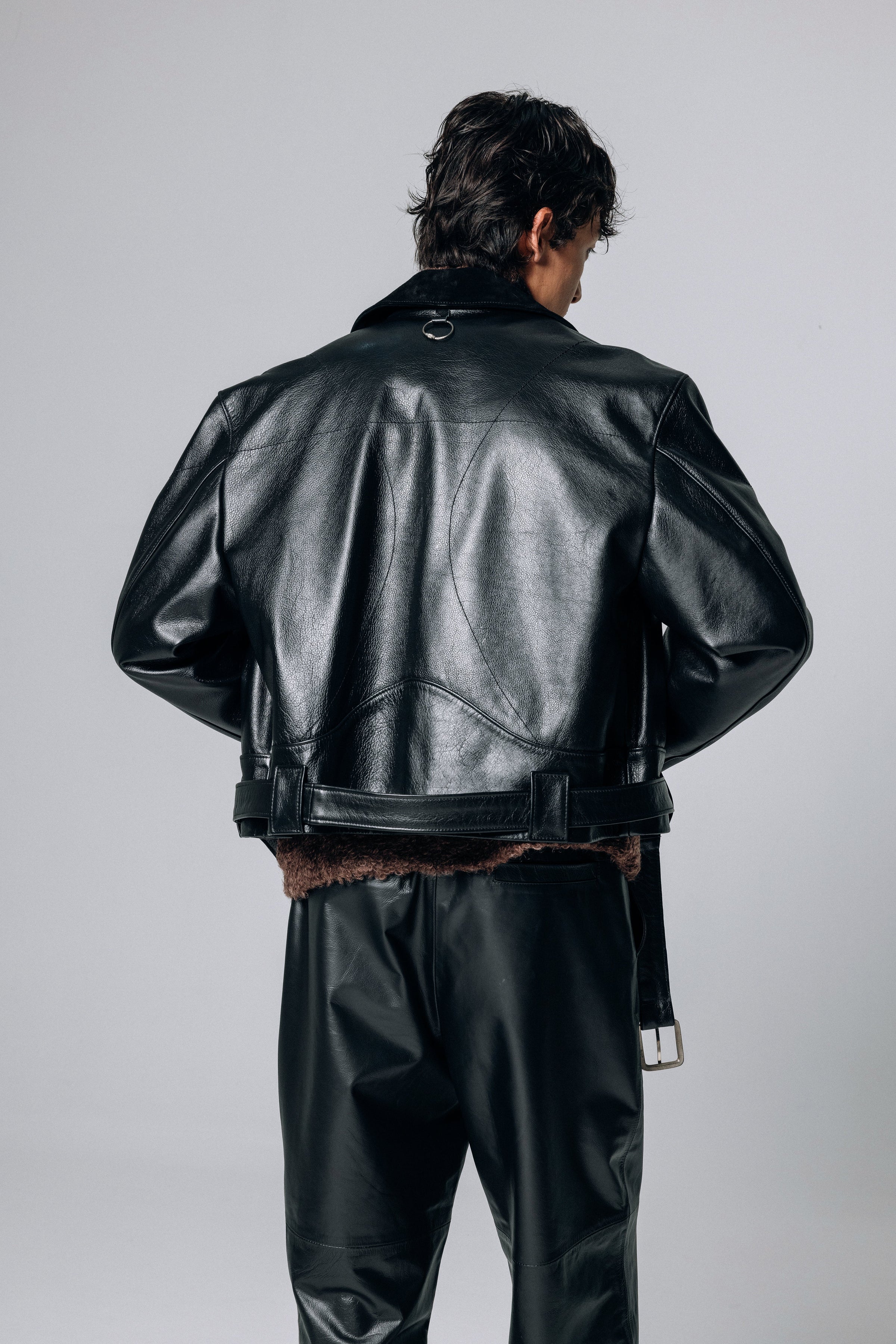 PRÉ VENDA - EX-IN PERFECTO LEATHER JACKET BLACK