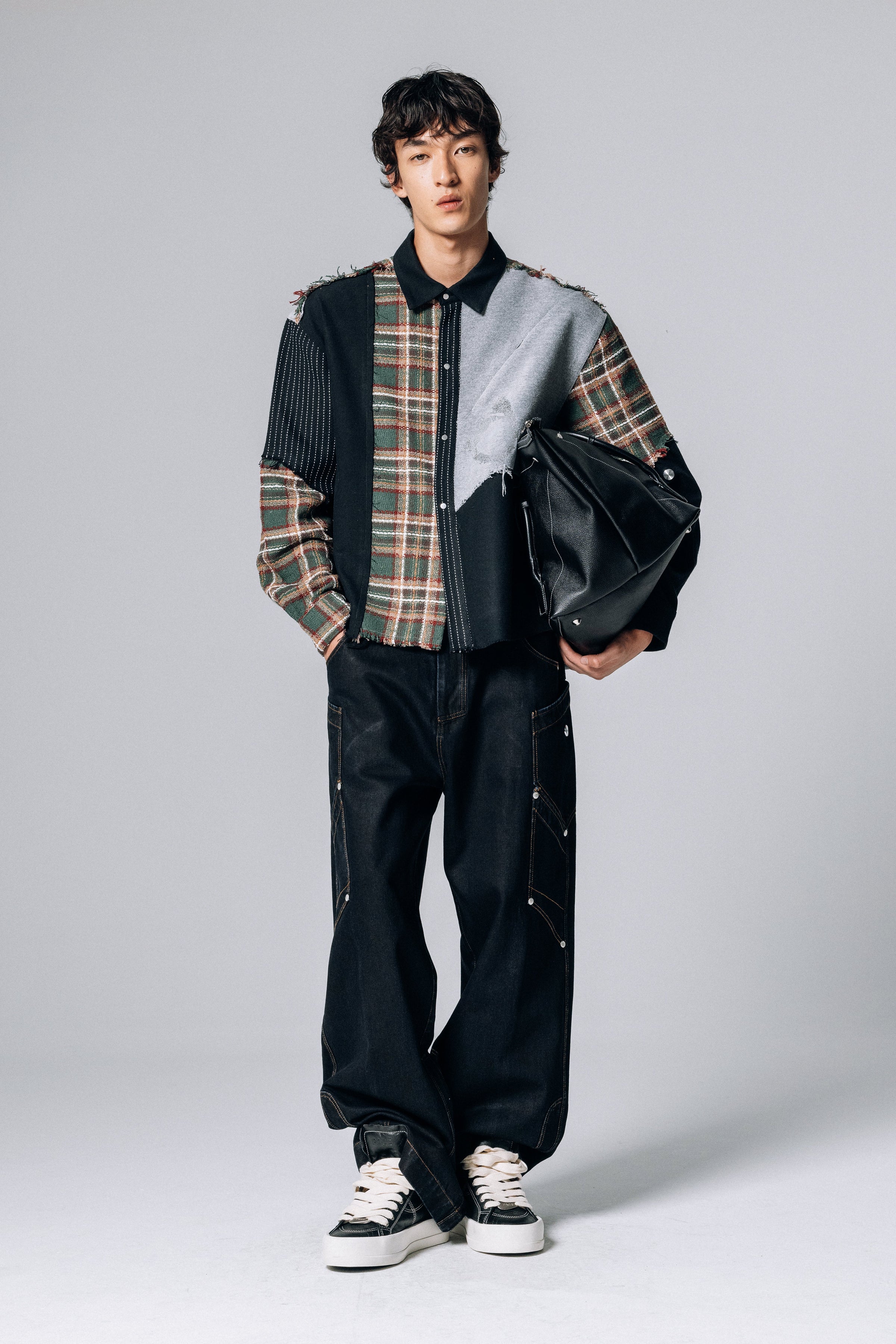 POKETTO RELAXED BLACK BLUE JEANS