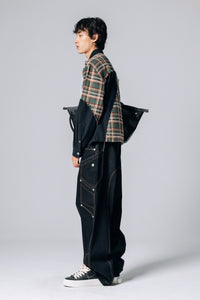 POKETTO RELAXED BLACK BLUE JEANS