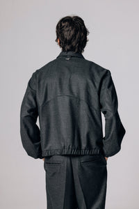 BRUTALIST COACH JACKET DARK GREY