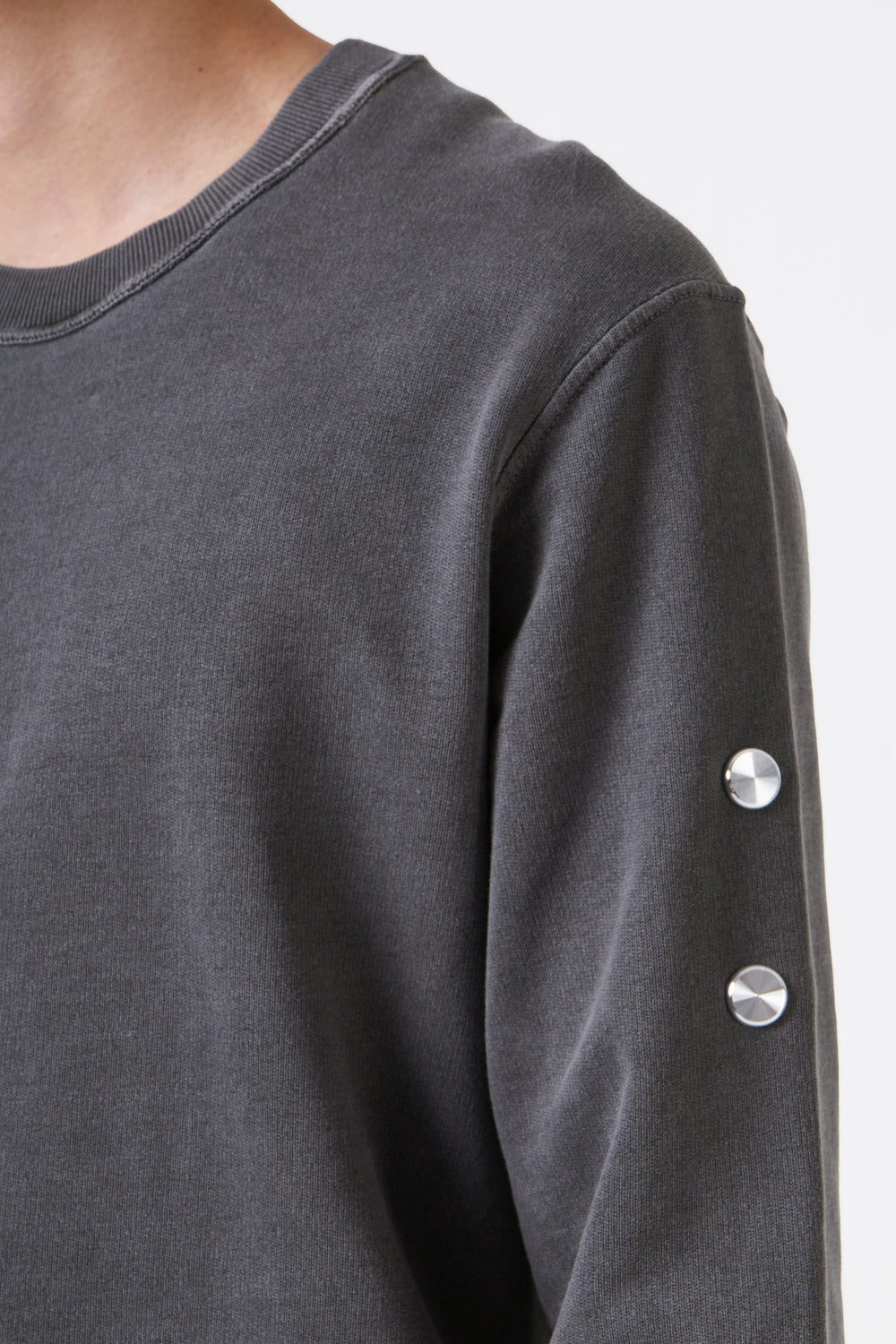 CREWNECK STONE WASHED BLACK