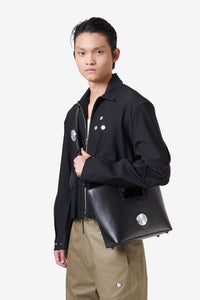 CODE PRO LEATHER FOLD BAG BLACK