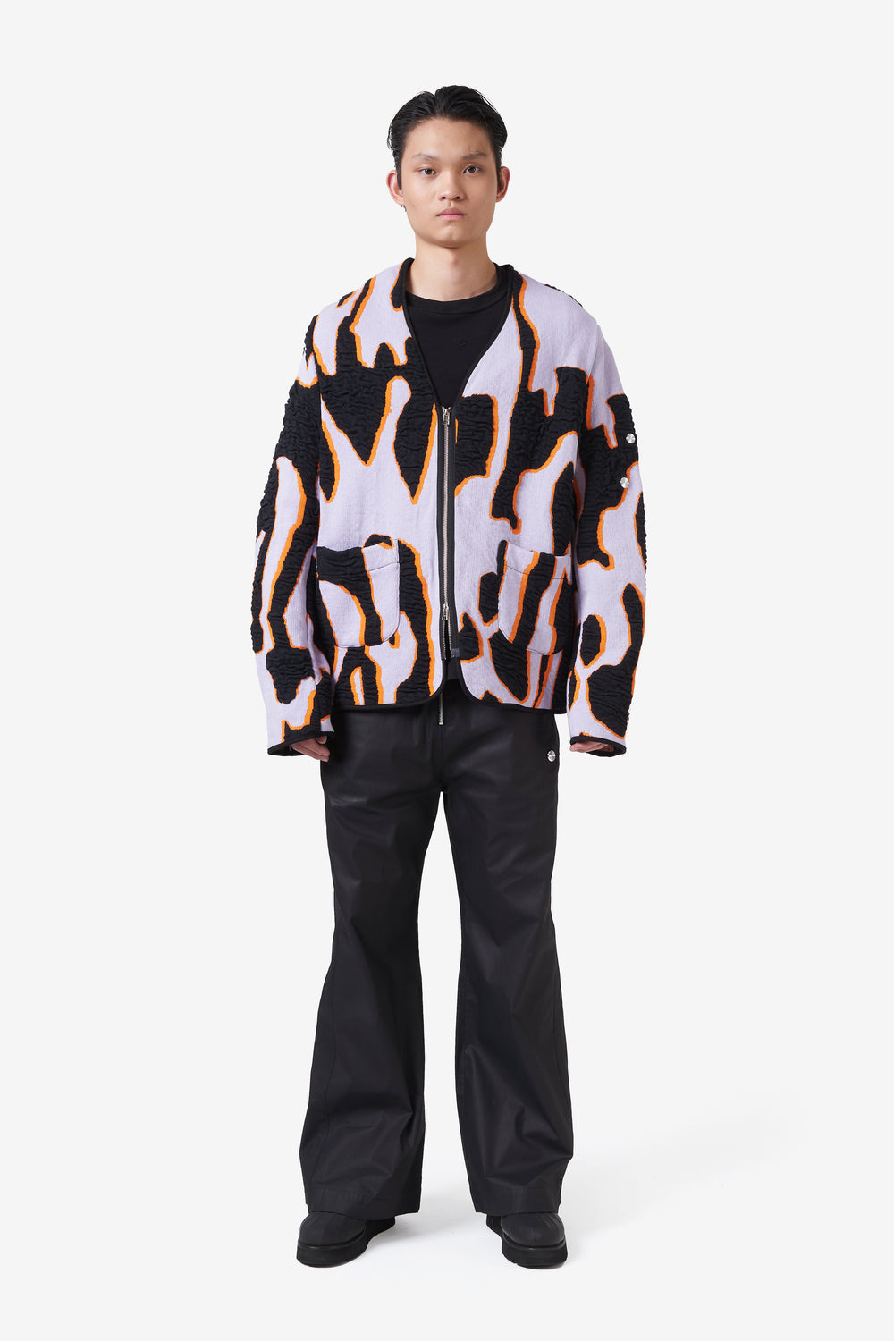 CHLADNI FIGURES JACKET SEA SQUIRT LILAC / BLACK