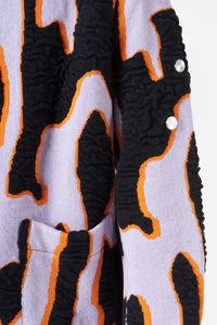 CHLADNI FIGURES JACKET SEA SQUIRT LILAC / BLACK