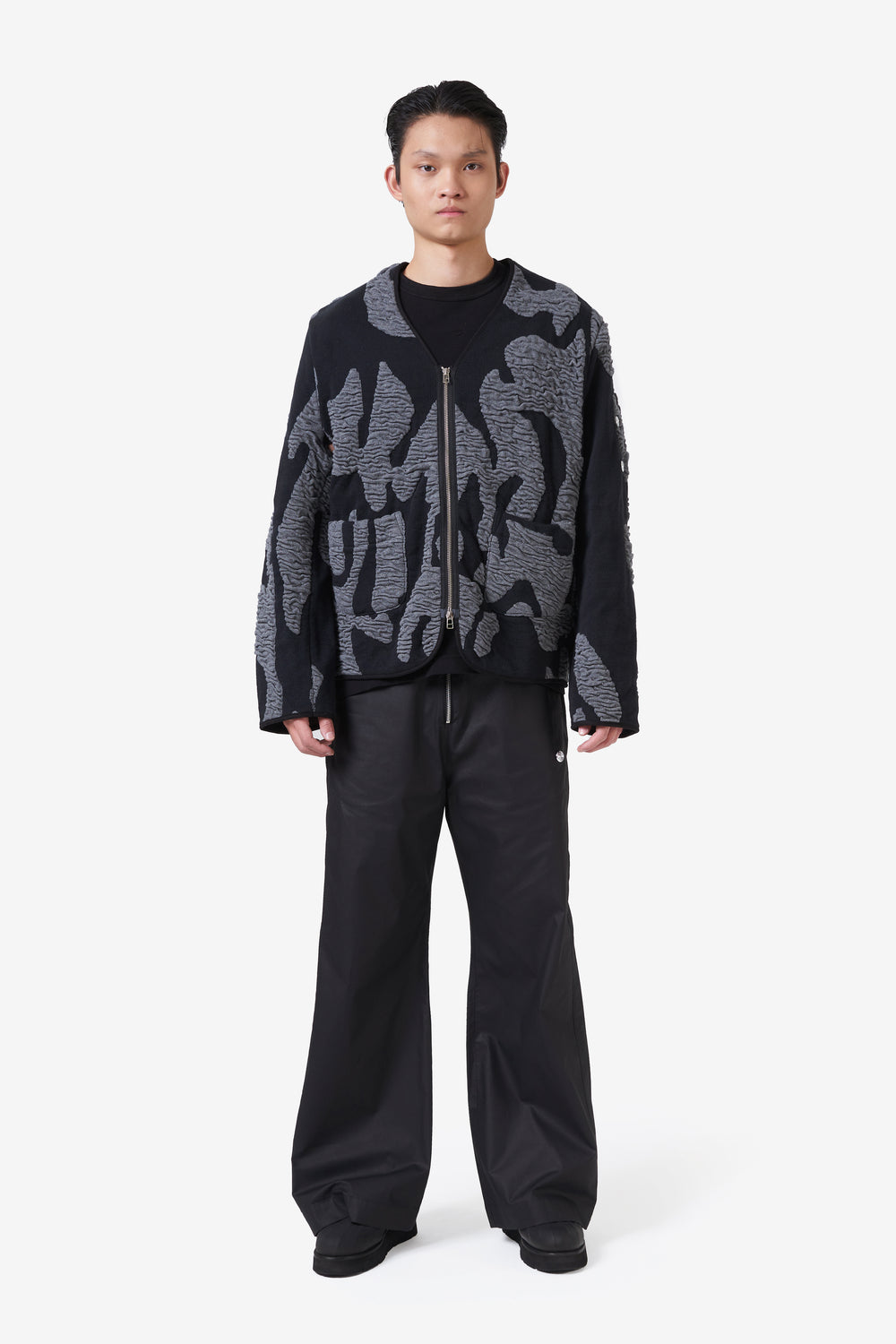 CHLADNI FIGURES JACKET TITANIUM GREY/ BLACK