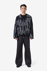 CHLADNI FIGURES JACKET TITANIUM GREY/ BLACK