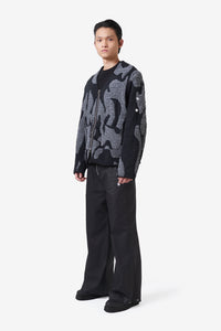 CHLADNI FIGURES JACKET TITANIUM GREY/ BLACK