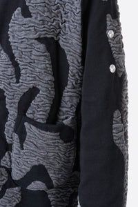 CHLADNI FIGURES JACKET TITANIUM GREY/ BLACK