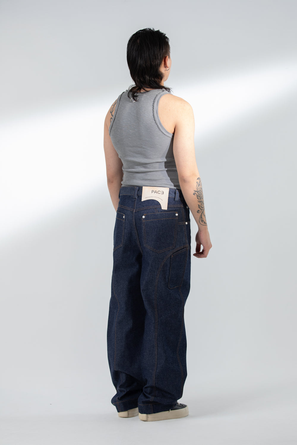 PATTERN TANK TOP LIGHT GREY