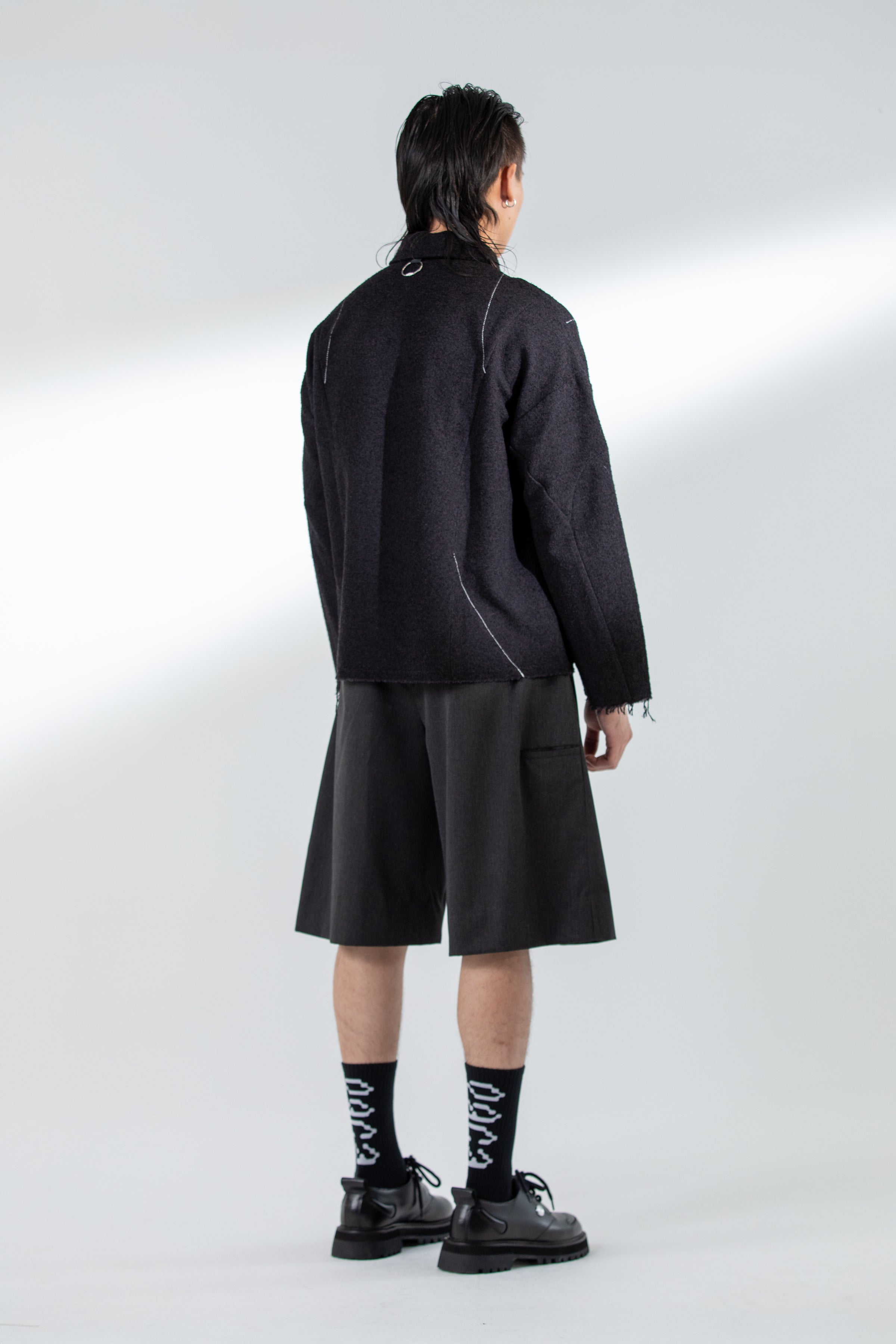 MIDMASA TAILORED SHORTS CHARCOAL