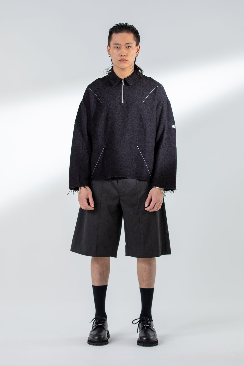 MIDMASA TAILORED SHORTS CHARCOAL