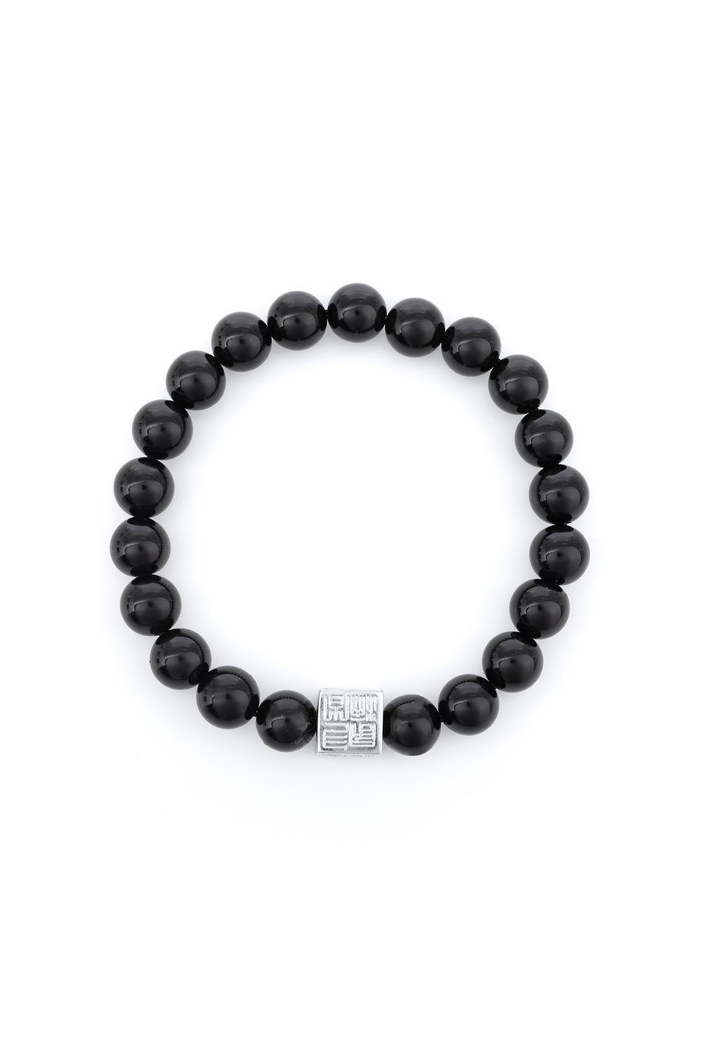 DK BRACELET BLACK TOURMALINE - SILVER