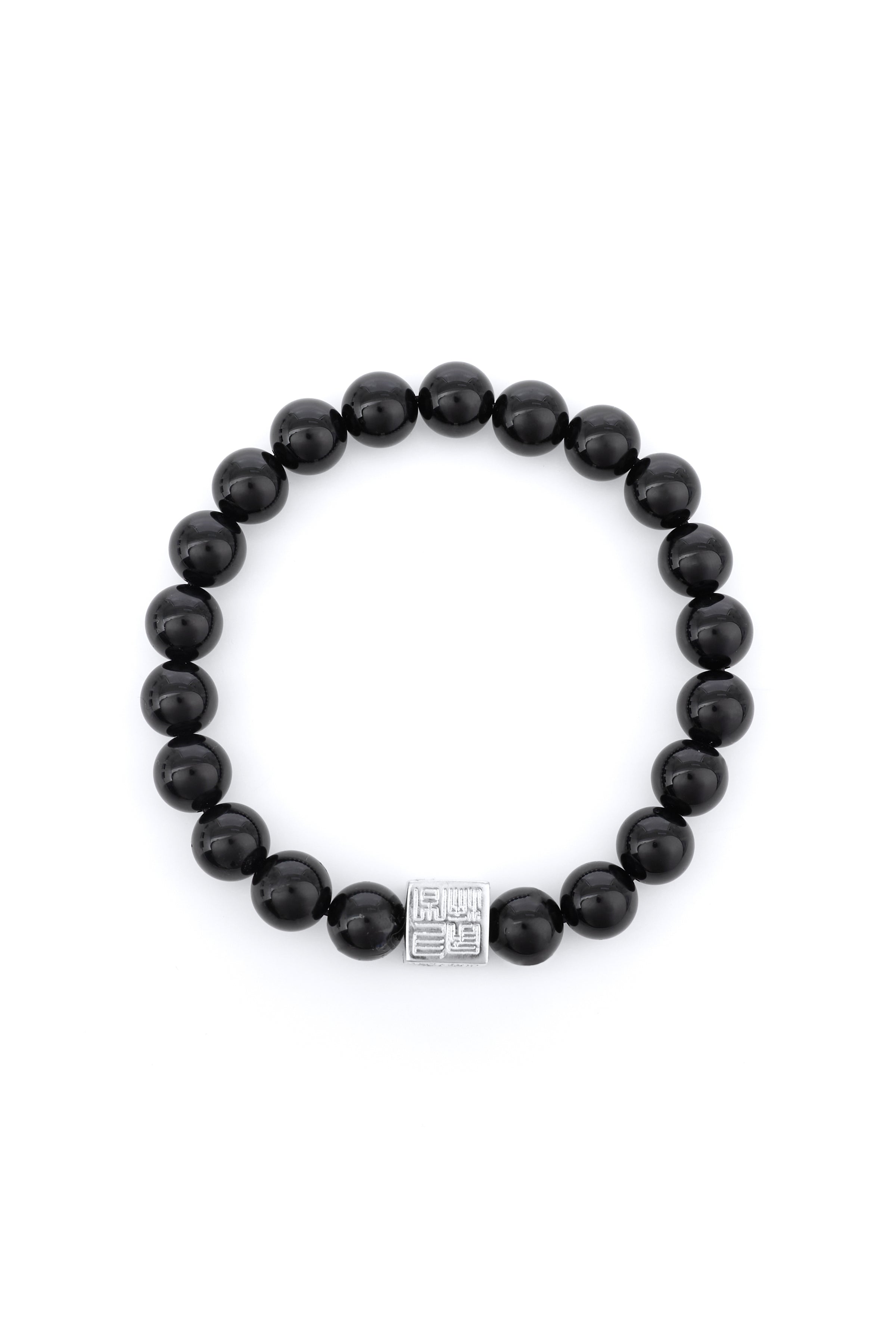 DK BRACELET BLACK TOURMALINE - SILVER