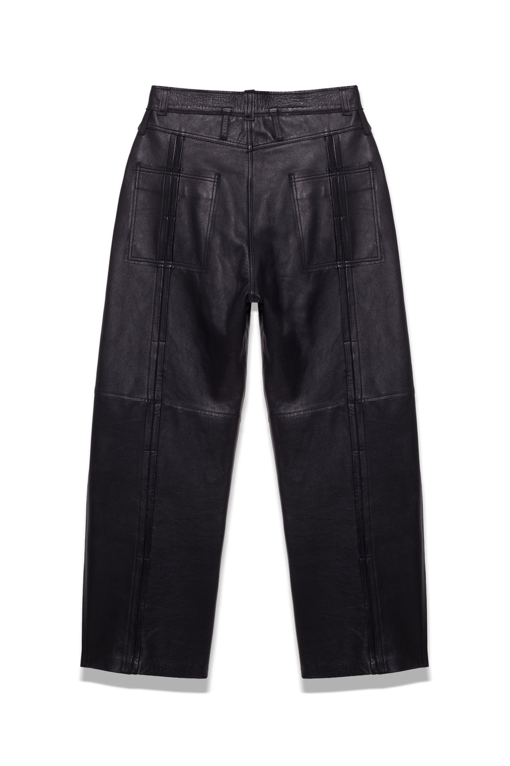 TRUCKER TYP0 LEATHER PANTS BLACK