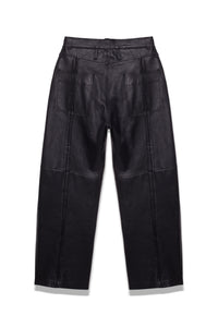 TRUCKER TYP0 LEATHER PANTS BLACK