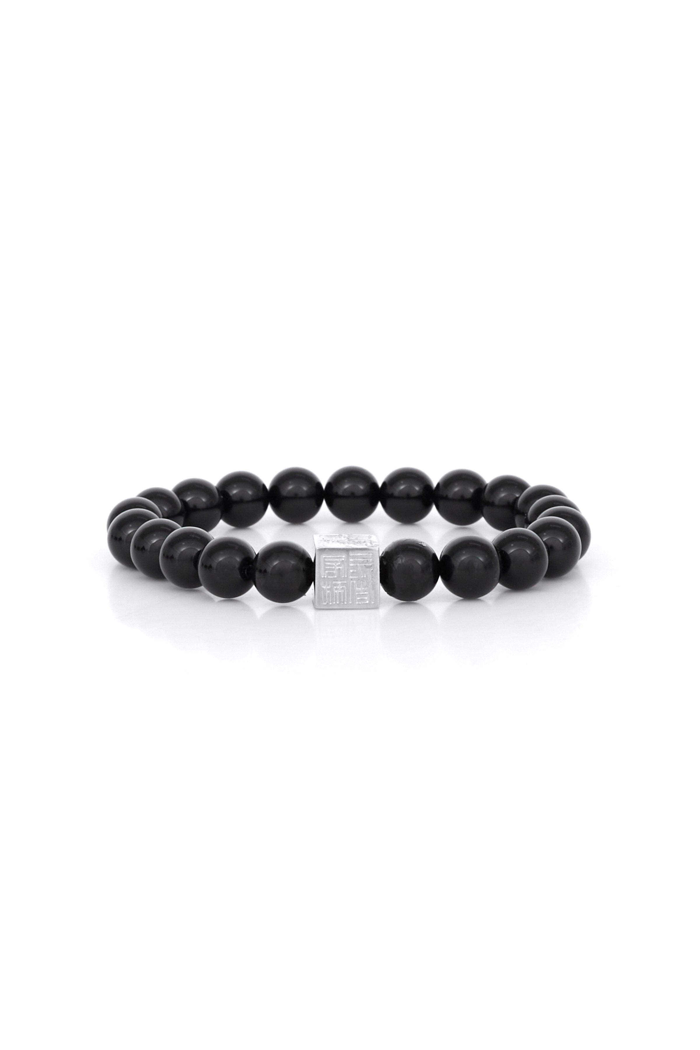DK BRACELET BLACK TOURMALINE - SILVER